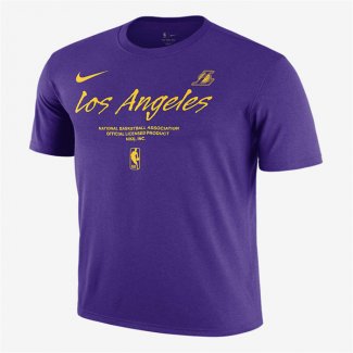 Camiseta Manga Corta Los Angeles Lakers Violeta1