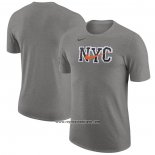 Camiseta Manga Corta New York Knicks Ciudad 2023-24 Gris