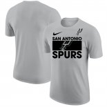 Camiseta Manga Corta San Antonio Spurs Gris