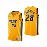 Camiseta Miami Heat Andre Iguodala #28 Earned 2020-21 Oro