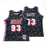 Camiseta Miami Heat Bape #93 Hardwood Classic Negro