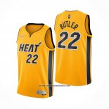 Camiseta Miami Heat Jimmy Butler #22 Earned 2020-21 Oro