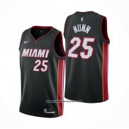 Camiseta Miami Heat Kendrick Nunn #25 Icon 2020-21 Negro