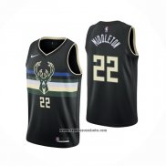 Camiseta Milwaukee Bucks Khris Middleton #22 Statement 2020 Negro