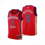 Camiseta New Orleans Pelicans Naji Marshall #8 Statement 2023-24 Rojo