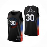 Camiseta New York Knicks Julius Randl #30 Ciudad 2020-21 Negro