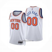 Camiseta New York Knicks Personalizada Association 2024-25 Blanco