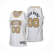 Camiseta Nino Boston Celtics Personalizada Ciudad 2025-26 Blanco