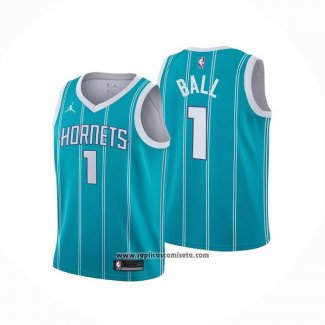 Camiseta Nino Charlotte Hornets LaMelo Ball #1 Icon 2022-23 Verde