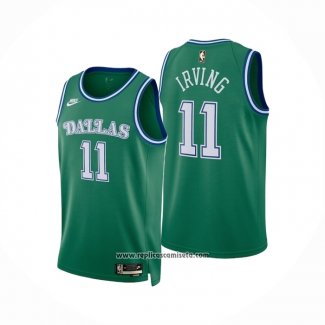 Camiseta Nino Dallas Mavericks Kyrie Irving NO 11 Classic 2025-26 Verde