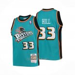 Camiseta Nino Detroit Pistons Grant Hill #33 Mitchell & Ness 1998-99 Hardwood Classics Verde