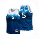 Camiseta Nino Minnesota Timberwolves Anthony Edwards #5 Ciudad 2023-24 Azul