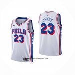 Camiseta Nino Philadelphia 76ers LeBron James NO 23 Association 2025-26 Blanco