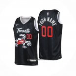 Camiseta Nino Toronto Raptors Personalizada Ciudad 2025-26 Negro