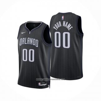 Camiseta Orlando Magic Personalizada Ciudad 2022-23 Negro