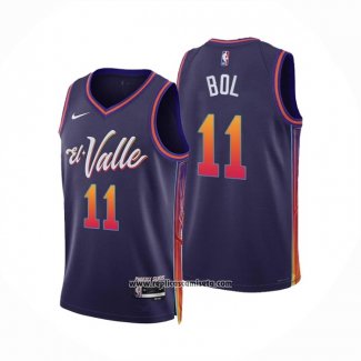 Camiseta Phoenix Suns Bol Bol #11 Ciudad 2023-24 Violeta