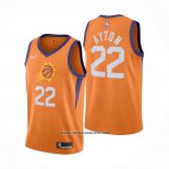 Camiseta Phoenix Suns DeAndre Ayton #22 Statement Naranja