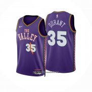 Camiseta Phoenix Suns Kevin Durant #35 Ciudad 2024-25 Violeta
