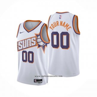 Camiseta Phoenix Suns Personalizada Association 2023-24 Blanco