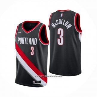 Camiseta Portland Trail Blazers C.j. McCollum #3 Icon 2020-21 Negro