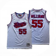 Camiseta Sacramento Kings Jason Williams NO 55 Hardwood Classics Blanco