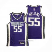 Camiseta Sacramento Kings Jason Williams #55 Icon 2020-21 Violeta