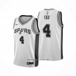 Camiseta San Antonio Spurs DeAaron Fox NO 4 Statement 2024-25 Gris