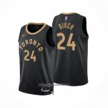Camiseta Toronto Raptors Khem Birch #24 Ciudad 2022-23 Negro