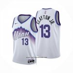 Camiseta Utah Jazz Walter Clayton Jr NO 13 Association 2025-26 Blanco