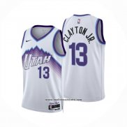 Camiseta Utah Jazz Walter Clayton Jr NO 13 Association 2025-26 Blanco
