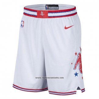 Pantalone Houston Rockets Ciudad 2025-26 Blanco