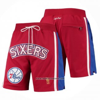 Pantalone Philadelphia 76ers Mitchell & Ness 1996-97 Rojo