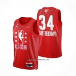 Camiseta All Star 2022 Milwaukee Bucks Giannis Antetokounmpo #34 Granate