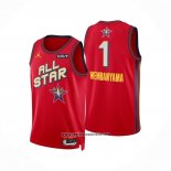 Camiseta All Star 2025 San Antonio Spurs Victor Wembanyama NO 1 Rojo