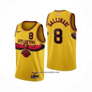 Camiseta Atlanta Hawks Danilo Gallinari #8 Ciudad 2021-22 Amarillo
