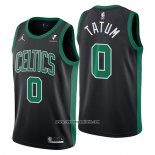 Camiseta Boston Celtics Jayson Tatum #0 Statement 2021-22 Negro