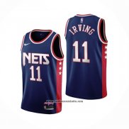 Camiseta Brooklyn Nets Kyrie Irving #11 Ciudad 2021-22 Azul