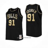 Camiseta Chicago Bulls Dennis Rodman #91 Mitchell & Ness 1997-98 Negro