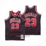 Camiseta Chicago Bulls Michael Jordan #23 Hardwood Classics Throwback 1996-97 Negro