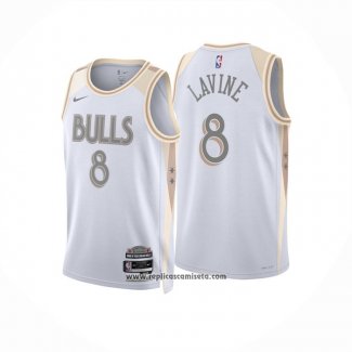 Camiseta Chicago Bulls Zach LaVine #8 Ciudad 2024-25 Blanco