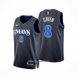 Camiseta Dallas Mavericks Josh Green #8 Ciudad 2023-24 Azul
