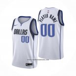 Camiseta Dallas Mavericks Personalizada Association 2020-21 Blanco