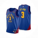 Camiseta Denver Nuggets Nahshon Hyland #3 Statement 2022-23 Azul