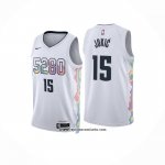Camiseta Denver Nuggets Nikola Jokic #15 Ciudad 2024-25 Blanco