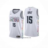 Camiseta Denver Nuggets Nikola Jokic #15 Ciudad 2024-25 Blanco