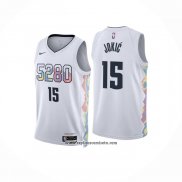 Camiseta Denver Nuggets Nikola Jokic #15 Ciudad 2024-25 Blanco