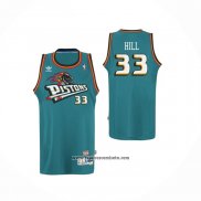 Camiseta Detroit Pistons Grant Hill #33 Retro Verde