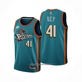 Camiseta Detroit Pistons Saddiq Bey #41 Classic 2022-23 Verde