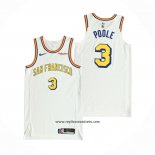 Camiseta Golden State Warriors Jordan Poole #3 Classic Autentico Blanco