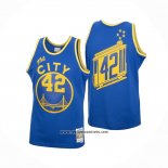 Camiseta Golden State Warriors Nate Thurmond #42 Mitchell & Ness 1966-67 Azul